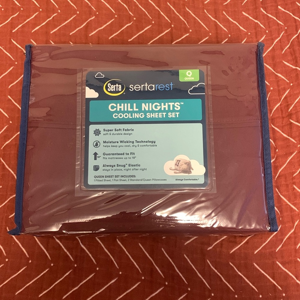 Serta Queen Size Cooling Sheet Set